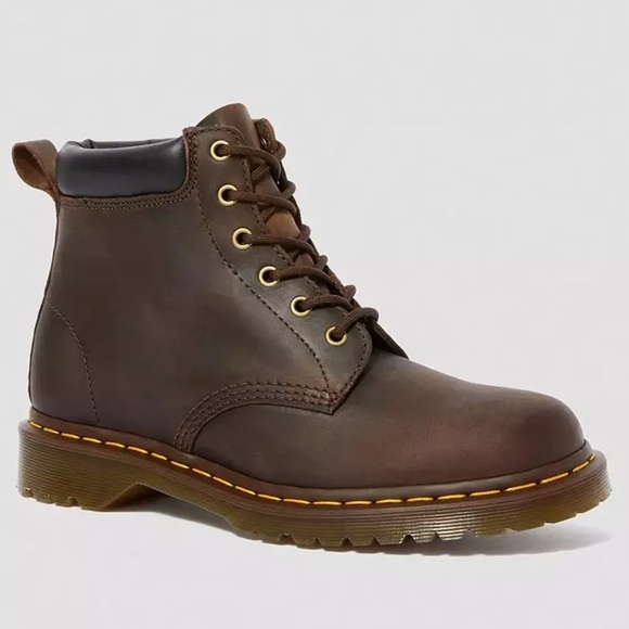 Dr. Martens Shoes - Dr. Martens® 939 Ben Six-Eye Core boot brown distressed worn in leather US 9 GUC